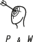P und W Logo